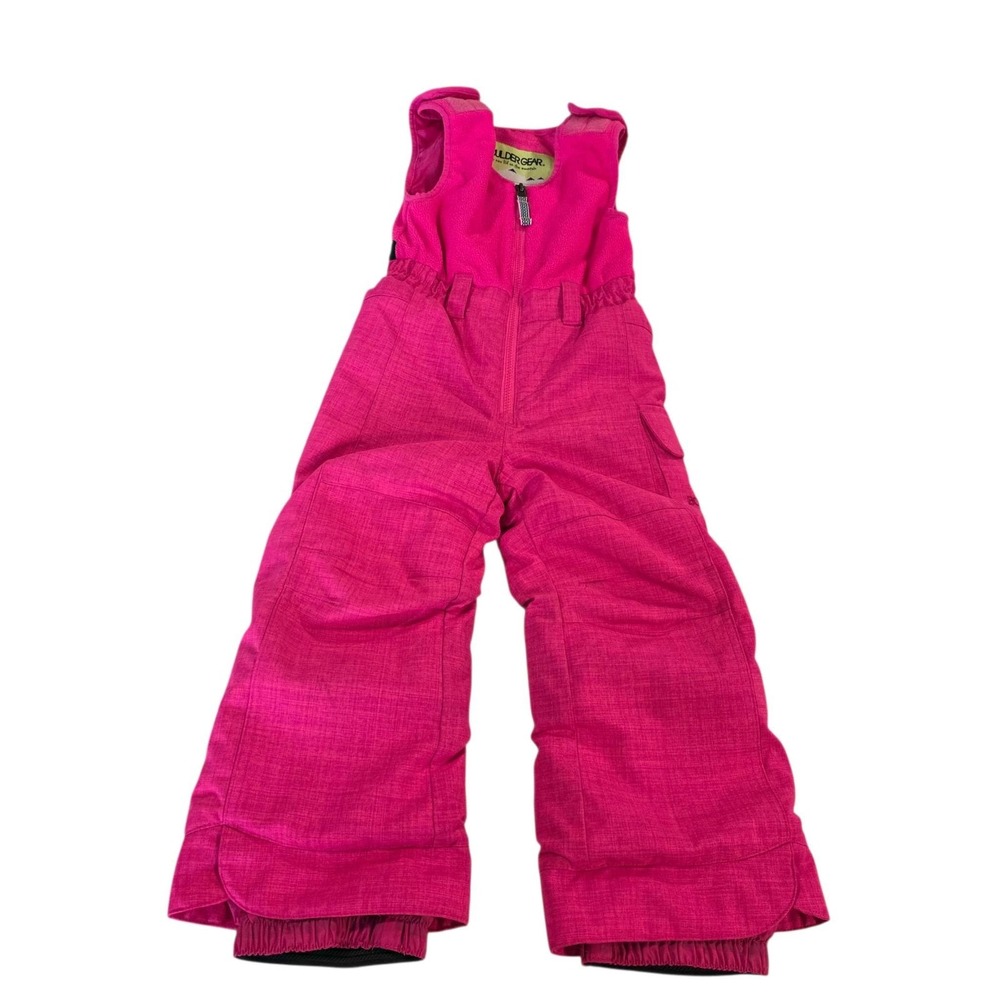 Boulder‎ Gear Pink Snow Bib Overalls Kids Size 4 Insulated Ski Pants Outdoors